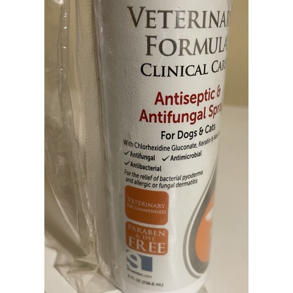 Veterinary Formula Clinical Care ANTISEPTIC & ANTIFUNGAL SPRAY DOGS & CATS 8oz - Picture 4 of 10